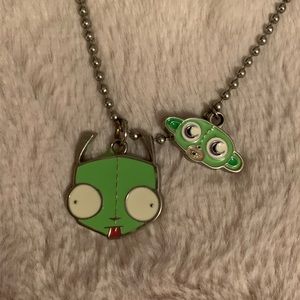 Invader Zim: Gir and Scary Monkey Necklace